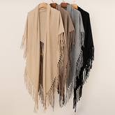 Wome Warm Triangle Scarfcashmere Knit_Cwasc2703