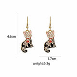 CARTOON HALLOWEEN FUNNY ANIMAL EARRINGS_CWAJE1841