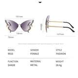 Vintage Rhinestone Butterfly Sunglasses_Cwasg0205