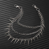 HIP HOP PUNK SPIKED DOUBLE JEANS CHAIN_CWMM4891