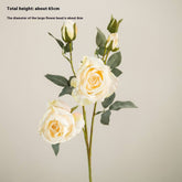 Vintage Burnt Edge Rose Bouquet For Home Decor_Cwmm6568