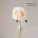 PREMIUM BURNT EDGE ROSE ARTIFICIAL FLOWER BOUQUET_CWMM6469