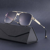 STEAMPUNK SQUARE FRAME CUT EDGE SUNGLASSES_CWASG0646