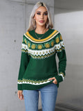 Turtleneck Christmas Sweater With Long Sleeves