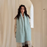 50 WOOL BLEND SPECKLED YARN SCARF WINTER COZY_CWASC2372