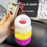 Ugly And Cute Caterpillar Bag Pendant Car Keychain_Cwmm2481