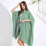 BAMBOO COTTON BEACH SHAWL SUN PROTECTION CARDIGAN_CWMM6303