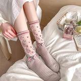 RETRO NEW GARDEN TRANSPARENT SOCKS_CWMS0555