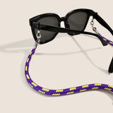 COLORFUL DUAL COLOR BLOCK BRAIDED GLASSES LANYARD_CWMM1157
