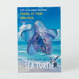 BLUE WAVE TURTLE COVER HARD SHELL NOTEBOOK_CWMM1849