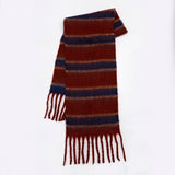 RETRO STRIPE FLEECE SCARF WINTER WARMTH_CWASC2314