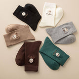 CASUAL LETTERS 2024 NEW EMBROIDERED SOCKS_CWMS0951