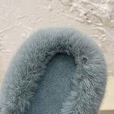 Wear Thick Bottom Of Plush Slippers Outside