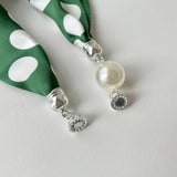 MAGNETIC SILK SCARF NECKLACE ELEGANT NECK WRAP_CWASC0752