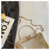 CELEBRITY EVENING BAG DIAMOND CHAIN CLUTCH_CWAB3255