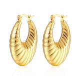Women Luxury Hypoallergenic Thick Ring Earrings