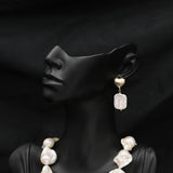 Womens High-End Natural Pearl Earrings