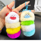 Ugly And Cute Caterpillar Bag Pendant Car Keychain_Cwmm2481