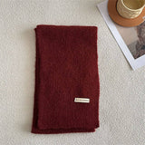 Winter Solid Wool Blend Scarf Soft And Versatile_Cwasc2286