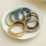 10PCS BRAIDED CORD SUPER STRETCHY ELASTIC HAIR TIE_CWAHA0331