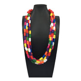 MULTI LAYERED COLORFUL BEADED HANDMADE NECKLACE_CWMM4912