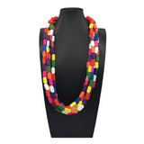 MULTI LAYERED COLORFUL BEADED HANDMADE NECKLACE_CWMM4912
