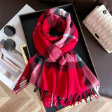CLASSIC TARTAN WARM SCARF FOR FALL AND WINTER_CWASC2742