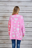 Valentines Day Long Cardigan Love Sweater