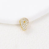 Tiny Zirconia Pendant 26 Letters Necklace_Cwmm5863