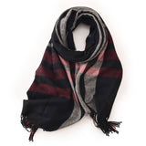 COLORBLOCK PLAID SCARF CHIC WINTER COUPLE SHAWL_CWASC0213