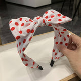 FRENCH STYLE BIG BOW DOT SIMPLE HEADBAND_CWAHA2558