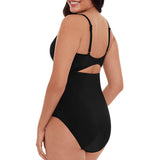 LEOPARD PRINT SLIM CUT OUT BIKINI SWIMSUIT_CWMW0620