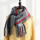 SWEET STRIPE WINTER SCARF SOFT MID LENGTH WRAP_CWASC0206