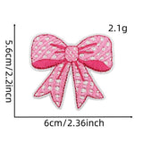 NEW PINK BOW SERIES EMBROIDERED PATCHES_CWMM4019