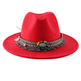 Women Retro Warm Felt Hat Jazz Hat_Cwah0753