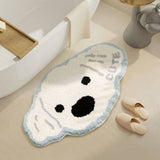 CUTE DOG PLUSH RUG NON SLIP BEDSIDE MAT_CWMM7399