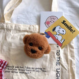 LAMB FUR PUPPY PLUSH BAG PENDANT CAR KEYCHAIN_CWMM2500