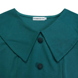 SOLID COLOR FASHIONABLE A LINE PLUS SIZE DRESS_CWDMD3670