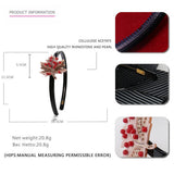 PEARL HEADBAND MAPLE LEAF DIAMOND HEADBAND_CWAHA4377