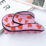 HAT SHAPED PVC HAIR CLAW 8 2CM CUTE GRAPHIC CLIP_CWAHA0640