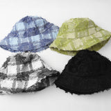 Cwah1508_Casual Plaid Bucket Hat