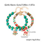 Versatile Green Christmas Beaded Bracelet