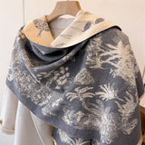 French Vintage Soft Warm Faux Cashmere Scarf_Cwasc03451