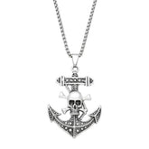 PERSONALIZED HIP HOP PIRATE SKULL PENDANT NECKLACE_CWAJE0971