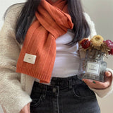 Knit Stripe Scarf Warm Fall/Winter Unisex Scarf_Cwasc0985