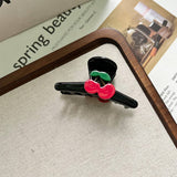 CUTE BOW CHERRY ACETATE HAIR CLAW CLIP FOR GIRLS_CWAHA5779