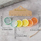 CREATIVE SWEET FRUIT LEMON PENDANT EARRINGS_CWAJE2010