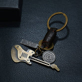 SIMPLE RETRO CREATIVE ALLOY GUITAR KEYCHAIN_CWMM4768