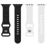 ENGRAVED CHECKERED SILICONE APPLE WATCH9 1 STRAP_CWASC1562