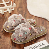 Colorful Butterfly Cotton Slippers_Cwshs0452